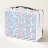 Lunch Box Drapeau de fierté trans Trippsy Boho Groovy Bandes (Dos)