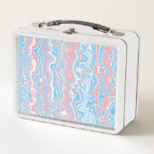 Lunch Box Drapeau de fierté trans Trippsy Boho Groovy Bandes (Devant)