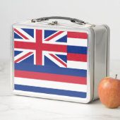Lunch Box Drapeau de Hawaii Boîte à lunch métallique (En situation)