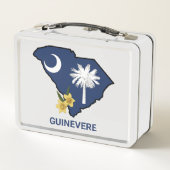 Lunch Box Drapeau de la Caroline du Sud Fleur de l'État Jess (Dos)