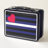 Lunch Box Drapeau de la Fierté en cuir (Dos)
