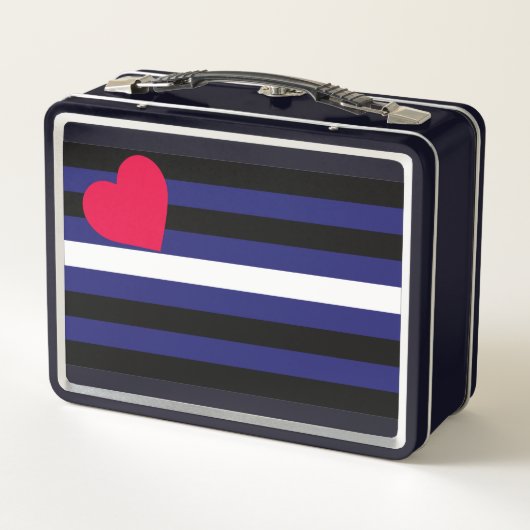 Lunch Box Drapeau de la Fierté en cuir (Dos)