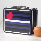 Lunch Box Drapeau de la Fierté en cuir (En situation)