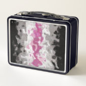Lunch Box Drapeau de la fierté libraféminine abstrait marbré (Dos)