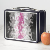 Lunch Box Drapeau de la fierté libraféminine abstrait marbré (En situation)