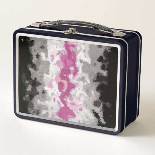 Lunch Box Drapeau de la fierté libraféminine abstrait marbré (Devant)