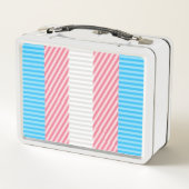 Lunch Box Drapeau de la fierté transgenre Abstraite de la ba (Dos)