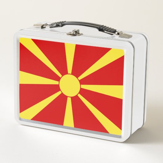 Lunch Box Drapeau de la Macédoine du Nord (Devant)
