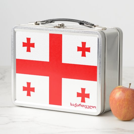 Lunch Box Drapeau de la République de Géorgie (En situation)