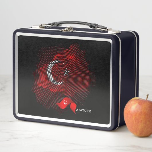 Lunch Box Drapeau de la Turquie (En situation)