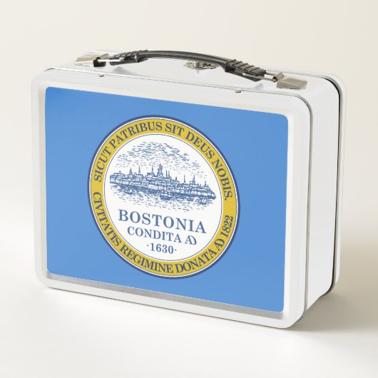 Lunch Box Drapeau de la ville de Boston (Massachusetts) (Dos)