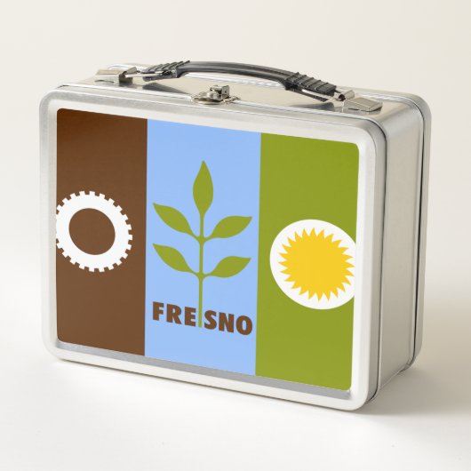 Lunch Box Drapeau de la ville de Fresno (Devant)