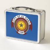 Lunch Box Drapeau de la ville d'El Paso (Dos)