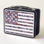 Lunch Box Drapeau de l'Amérique avec une bannière étoilée co (Devant)
