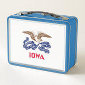 Lunch Box Drapeau de l'État de l'Iowa (Dos)