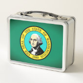 Lunch Box Drapeau de l'Etat de Washington - USA (Dos)