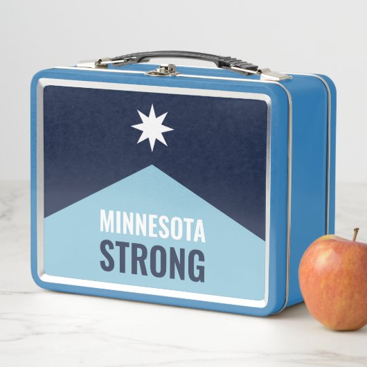 Lunch Box Drapeau de l'État rebelle du Minnesota (En situation)