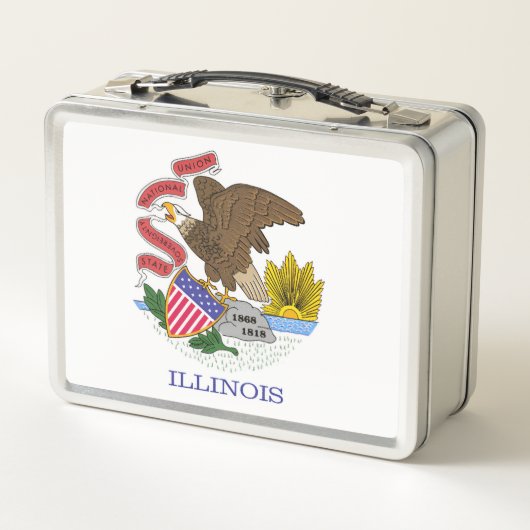Lunch Box Drapeau de l'Illinois (Dos)