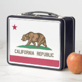 Lunch Box Drapeau de l'ours de Californie : État de Cali Gol (En situation)