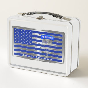 Lunch Box Drapeau de parachutiste américain spécialement con