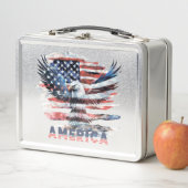 Lunch Box Drapeau des États-Unis. Amérique (En situation)