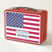 Lunch Box Drapeau d'état américain - Chicago (Dos)