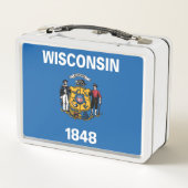 Lunch Box Drapeau d'État du Wisconsin, États-Unis (Dos)