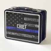Lunch Box Drapeau du chef de la police en détresse (Dos)