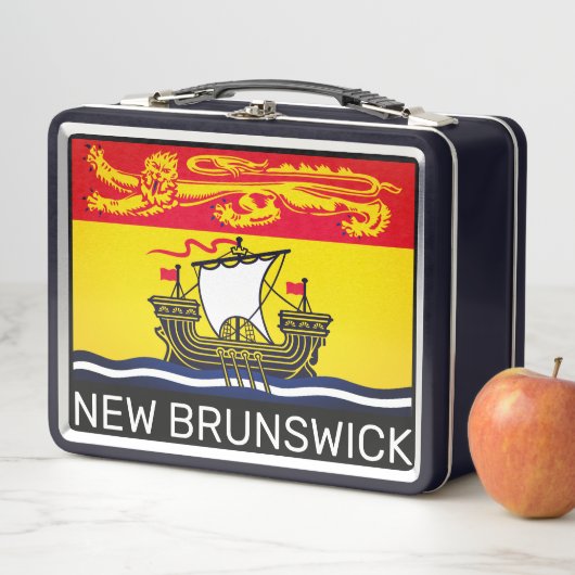 Lunch Box Drapeau du Nouveau-Brunswick, Canada (En situation)
