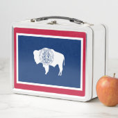 Lunch Box Drapeau du Wyoming (En situation)