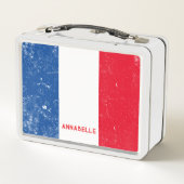 Lunch Box Drapeau français Regarder déçu Nom personnalisé de (Dos)