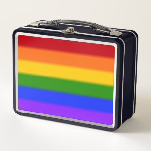 Lunch Box Drapeau Gay pride arc-en-ciel plat