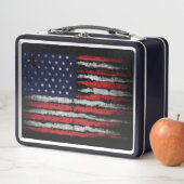 Lunch Box Drapeau Grunge U.S.A (En situation)