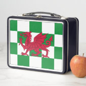 Lunch Box Drapeau mystique de dragon celtique rouge du Pays (En situation)