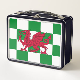 Lunch Box Drapeau mystique de dragon celtique rouge du Pays 