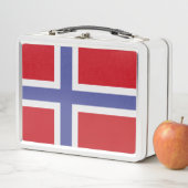 Lunch Box Drapeau norvégien (En situation)
