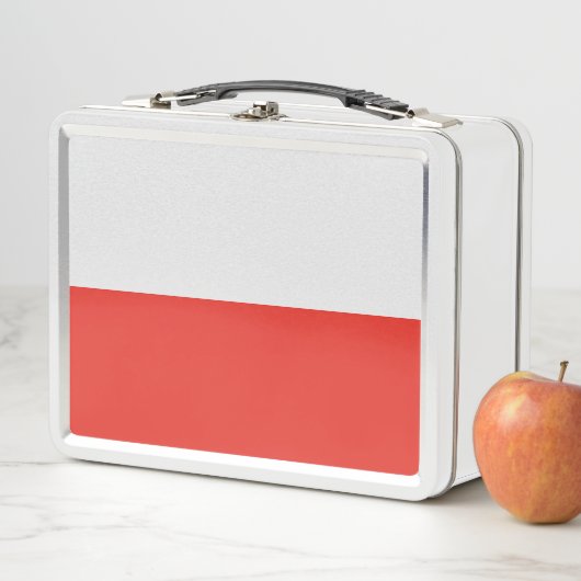 Lunch Box Drapeau polonais (En situation)
