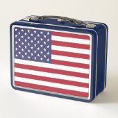 Lunch Box Drapeau rouge blanc et bleu patriotique américain (Dos)