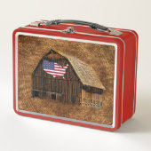Lunch Box Drapeau rustique américain (Devant)