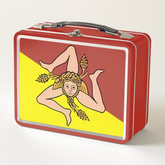 Lunch Box Drapeau sicilien Trinacria Sicilia (Devant)