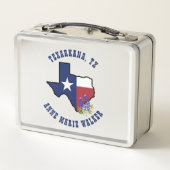Lunch Box Drapeau Texas avec Fleur d'État Bluebonnet personn (Dos)