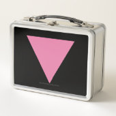 Lunch Box Drapeau triangle rose de SlipperyJoe's symbole ros (Devant)