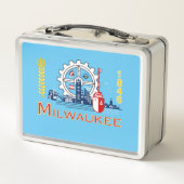 Lunch Box Drapeau urbain de Milwaukee (Dos)