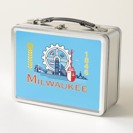 Lunch Box Drapeau urbain de Milwaukee (Devant)