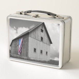 Lunch Box Drapeaux de nos agriculteurs - Grange avec drapeau