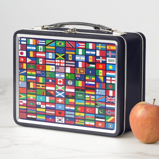 Lunch Box Drapeaux des pays du monde (En situation)