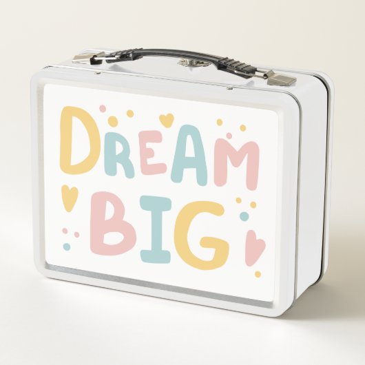 Lunch Box Dream Big Pastel Hearts (Dos)