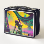 Lunch Box Dreamy Science Fiction Robot Art (Devant)
