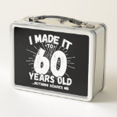 Lunch Box Drôle 60e Anniversaire Citation Sarcastique 60 ans (Dos)