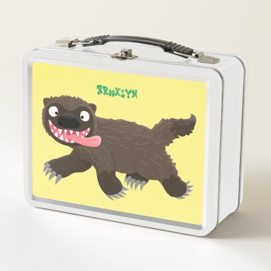 Lunch Box Drôle animal avide de carcajou (Devant)